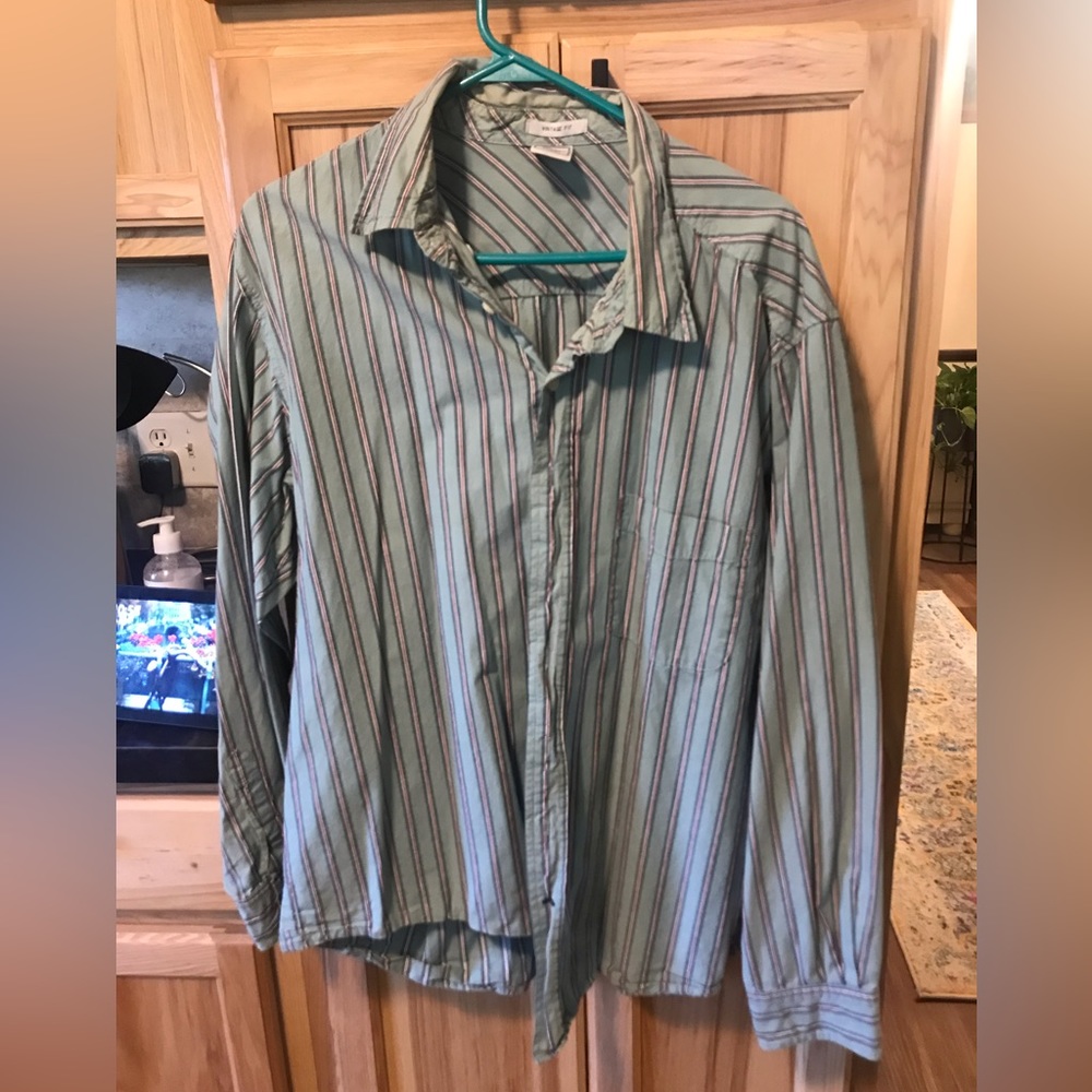 Old Navy Striped Flannel Vintage Fit Mens XL
